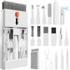 Electight Set di pulizia per tastiera 22 in 1 per telefoni cellulari, cuffie, tastiera, fotocamere, laptop, schermi auto, presa di ricarica USB C, set di pulizia per cellulare con spazzola e spray