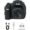 RGYBAO 1,54 pollici IPSs UHD Display Pollice Camera Video 4K 64MP Imaging 78 ° Grandangolare Integra in Luce LED per Riprese Vivavoce Miniature Action Camera IPSs Schermo Uhd