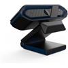 LORGAR Rapax 701 Streaming Webcam 2K 1080P/60fps messa a fuoco automatica con otturatore privacy, microfono integrato con cancellazione del rumore, USB-C Plug & Play, supporto universale, blu