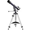 Levenhuk New Skyline BASE 70/900 EQ2 Telescopio Astronomico Rifrattore 70mm | per Bambini e Adulti, Focale Lunga, Cannocchiale, Montatura Equatoriale, Treppiede Regolabile per Osservazioni Planetarie