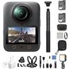 DJI Osmo 360 Combo Essenziale, Videocamera 8K 360°, Action Cam 360, Foto 120 MP Action Camera 1, 1,2 m Selfie Stick Invisibile, 105 GB Memoria Integrata, 2 Batterie, Leggera e Impermeabile