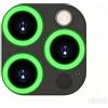 SHSJYA Pellicola protettiva per obiettivo del telefono compatibile con iPhone 14/14Plus/14Pro/14Pro Max, pellicola per obiettivo in vetro temperato fosforescente, antigraffio, ultra trasparente (verde