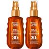 Garnier Ambre Solaire Ideal Bronze Spray Protettivo Anti Età SPF 30 Protezione Alta - Flacone da 150ml (Confezione da 2)