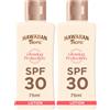 Hawaiian Tropic Lozione Solare Protettiva Illuminante, Crema Solare SPF 30 UVA e UVB Resistente all'Acqua, Lozione Solare dal Profumo Tropicale, con Burro di Karité, Formato da Viaggio, 75 ml