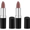 Rimmel London Rossetto in Stick Lasting Finish, Formula a Lunga Durata con Finish Luminoso, Colore 08, 4 g (Confezione da 2)