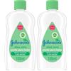 Johnson's Baby Aloe Vera Travel Size, Olio corpo neonato idratante per pelli delicate con Aloe Vera, Olio Johnson's Baby Oil per bambini e adulti senza coloranti e alcol, Formato da viaggio 100 ml
