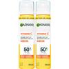 Garnier Skin Active Vitamina C Glow UV Over Make Up Spray (Confezione da 2)