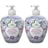 L'Angelica, Sapone Liquido Mani Vellutante, Muschio Bianco e Lavanda, Pelle Morbida e Profumata, Dermatologicamente Testato, 500ml (Confezione da 2)