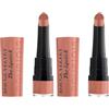 Bourjois - Rouge Velvet The Lipstick - Rossetto Opaco a Lunga Tenuta in Stick - 01 Hey Nude - 2.4 g (Confezione da 2)