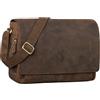 STILORD Tom Borsa Messenger Vintage in Pelle Portadcumenti A4 | Borsa a Tracolla 15 Pollici per Ufficio, Università, Lavoro | Borsa Cartella in Vera Pelle Colore:colorado - marrone