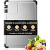 LEXICOCZ Tagliere Acciaio Inox 316 Alimentare, 2026 Nuovo - Tagliere da Cucina Reversibile e Igienico, Lavabile in Lavastoviglie, Antiscivolo, per Carne Verdure Pesce, 36 x 25 cm
