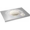 VVPENA Tagliere in acciaio inox con bordo, 30 x 40 cm, piano di lavoro in acciaio inox, piastra da cucina, tagliere per pasta, carne, frutta, verdura e pasta