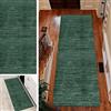 QQrunner Tappeto passatoia per cucina, corridoio, verde scuro, antiscivolo, 40-120 cm, vintage, lavabile, decorazione per la casa, corridoio, soggiorno, zerbino con retro in gomma, larghezza 40-120 cm