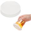 PATIKIL 500 Pc 4.5 Pollici Tappi Per Bicchieri Antigoccia Bianco