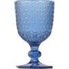 Evviva - Set 6 calici da liquore blu in pasta di vetro decorata 80 ml