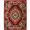 Carpeto Rugs Tappeto Salotto Orientale Pelo Corto - Tappeti Salotto Grandi Dimensioni - Tappeti Camera da Letto - Tappeti Soggiorno - Rosso - 70 x 130 cm