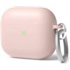 elago Custodia ibrida Elago Liquid con portachiavi per AirPods 3, rosa acceso
