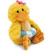 NICI Papera di peluche Pooline con salvagente, con braccia e gambe che si muovono, gialla, 18 cm