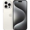 Apple iPhone 15 Pro Max (256 GB, Titanio bianco, 6.70", eSIM, 5G), Smartphone, Bianco