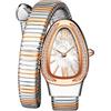 Gosasa Orologio da donna con bracciale a serpente, elegante orologio da polso con cinturino avvolgente flessibile, orologio al quarzo in stile gioielli alla moda, orologio da polso regolabile per