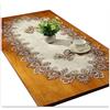 Fhberni Pizzo Runner da tavolo ovale, tovaglia ricamata in pizzo, tovaglioli, ovali, per soggiorno, armadio, tavolo basso, 60 x 120 cm, grigio