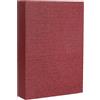 QUARKZMAN Libri Decorativi, 22 x 15 cm Libri Finti in Lino per Decorazione Finti Libri Decorativi per Estetica Moderna Casa Ufficio Tavolino Mensola Scrivania Display, Rosso Vino