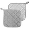 Fanmuran Presine da Cucina in Cotone Accessori per Cucina Pentole Forno Resistente al Calore Lavabile Grande Set di 2pz (Grigio Leggero)