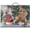 TEKHOME Puntale Albero di Natale con Aereo, Decorazione Natalizia con Movimento, Luce e Musica, Babbo Natale con Aeroplano, Decorazione Topper per Albero 245317