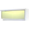 Partenopea Applique lampada da parete a LED CCT luce per muro da esterno 24W impermeabile IP65 rettangolare design moderno (Bianco)