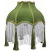 TAIZhiChen Paralume Classico Vittoriano a Campana in Velluto con Frange E Nappe, Coprilampada Da Tavolo O Da Design a Conchiglia, Attacco E27, Adatto P