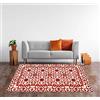 IlGruppone Tappeto Arredo Moderno Sala Cucina Camera inCiniglia Passatoia Antiscivolo Made in Italy Disegni Piazzati Cotone Misure Grande - Arabic Rosso - 65x115 cm