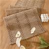 Miuyunya Runner da tavola in iuta marrone, macramè naturale, stile rustico, 30 x 80 cm, in pizzo all'uncinetto, per matrimonio, fattoria, vintage, decorazione da tavolo per matrimonio, cucina, tavolo da pranzo