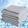 RUMBALUXY Coperta Rinfrescante, Q-Max >0,45 Coperta Estiva Matrimoniale, Leggera Traspirante, grigio, 228x274CM