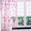 Zerodis Tende per finestra a pannello, con stampa colorata, motivo: tulipani, 100 x 200 cm, velate, con drappeggio in tulle, per balcone, soggiorno, camera da letto, cucina, decorazioni, rosa, 100_x_200_cm