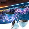 Silkwish 2 luci solari galleggianti per piscina, luci LED RGB che cambiano colore, con proiezione di pesci, impermeabile IP68 e rilevamento automatico del crepuscolo, lampada solare per piscina da giardino
