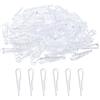 QUARKZMAN 300pz Durevole Plastica Alligatore Clip, 1,5 Trasparente Forma U Camicia Clip Molletta con Denti per Piegatura Cravatte, Pantaloni, Calzini, Coperchio