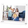 Xrten 1 PCS Cornice Portafoto in Acrilico,Formato A4,Doppio Pannello Trasparente,33.5x24.5cm,Elegante Cornice in Acrilico,Display Verticale o Orizzontale per Momenti Felici,Certificato,Opere d'Arte