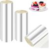 VMUTGA 3 Rotoli Torta Collare, 8cm/10cm/15cm Acetato per Pasticceria Riutilizzabile Acetato Trasparente Colletto per Torta Pellicola per Bordi per Torte Decorazione di Mousse Cioccolato Dessert