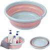 ROSPRETTY Bacinella Pieghevole Campeggio, Portatile Pieghevole Lavabo, Bacinella, Silicone Lavabo, Ciotola per Lavello, per Campeggio, Viaggiio, Casa o Cucina,21 * 30.5 * 11cm