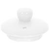 SHINEOFI Coperchio per Teiera Ceramica Bianco in Ceramico Rotondo Funzione Anti-perdita e Mantenimento della Temperatura per Uso Domestico Elegante e Minimalista