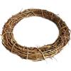 Generic Ghirlanda di vite - Anello in rattan fatto a mano da 35 cm, cornice naturale fai da te per Natale, Pasqua, Halloween, perfetta per porta d'ingresso, parete, matrimonio, casa, festa, ufficio, vacanze