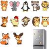 Rainway 12 simpatici calamite da frigorifero a forma di animali, carini con cartoni animati, forti magneti decorativi per lavagna magnetica, calendario, per cucina, ufficio, casa