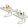 Huxibai Mensola sopra rubinetto per bagno, 50 centimetri a forma di U, senza foratura, mensola sopra il , per bagno, hotel, camera da , ristorante, spazzolini da denti, tazze,