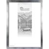 Clamaro Collage Cornice Portafoto 31x60 cm | Argento spazzolato | Cornice in MDF incl. vetro acrilico infrangibile, pannello posteriore e ganci in metallo