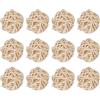 sourcing map 20 palline decorative in vimini da 3,5 cm, per riempire vasi, matrimoni, giardino, corridoio, feste, colore naturale