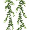 PacuM Ghirlanda artificiale di edera verde, 71 pollici, 2 bouquet da 180 cm, in plastica + tessuto, per interni ed esterni, resistente ai raggi UV, resistente alle intemperie, foglie realistiche, rami