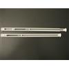 Caleffi Tuttoperlacasashop Set Coppia Bacchetta per Tende Estensibile cm 40-60 con Molla col.Bianco