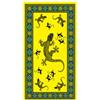 BIANCHERIAWEB Telo Mare Grande 100x180 Spugna Spiaggia Piscina Maui Geko D26 Telo Mare Giallo