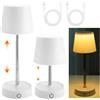 WIYETY 2 lampada telescopica: LED ricaricabile tramite USB, tocco per comodino, regolabile in altezza per soggiorno e camera da letto