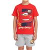 Disney Pixar Cars T-Shirt e Pantaloncini per Ragazzi, Pigiama 2 Pezzi per Bambino Design Lightning McQueen, Taglia 4 Anni | Rosso